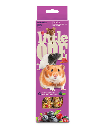 Little One Sticks for hamsters, rats, mice and gerbils with berries (2 x 60 g — ART. 32250)