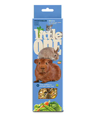 Little One Sticks لـ guinea pigs, أرنبs و chinchillas مع vegetables (2 x 60 g — ART. 32270)