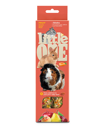 Little One Sticks لـ guinea pigs, أرنبs و chinchillas مع fruit (2 x 60 g — ART. 32280)