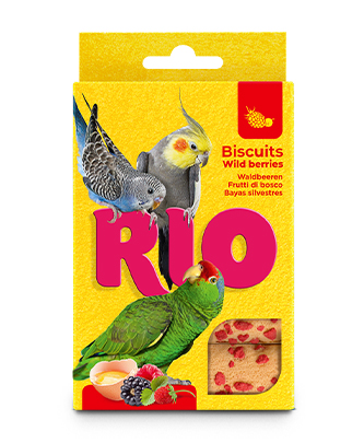 RIO Biscuits مع wild berries لـ all types of birds (5 x 7 g — ART. 22190)