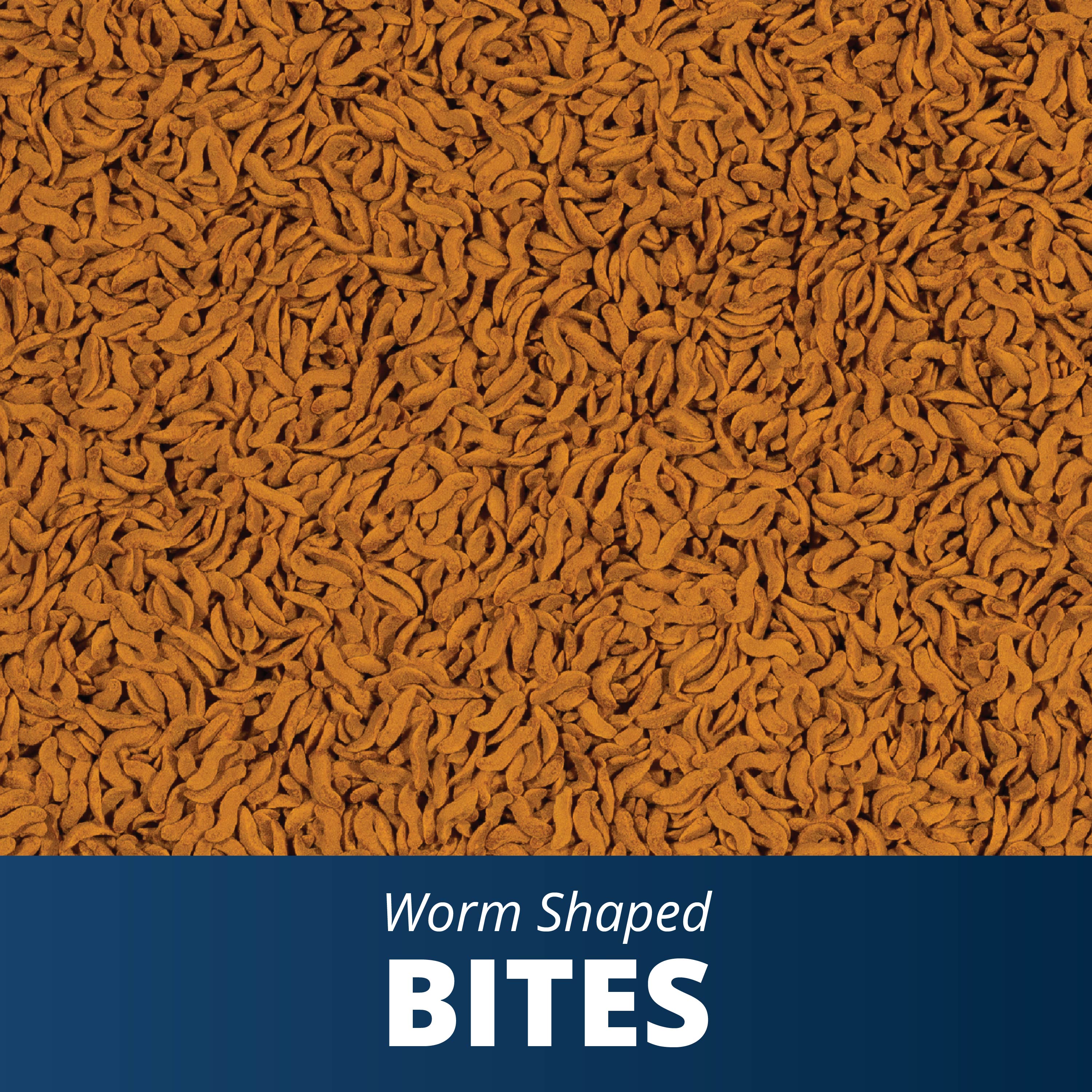 Goldسمك Worm Shaped Bites سمك Food 2.46 oz