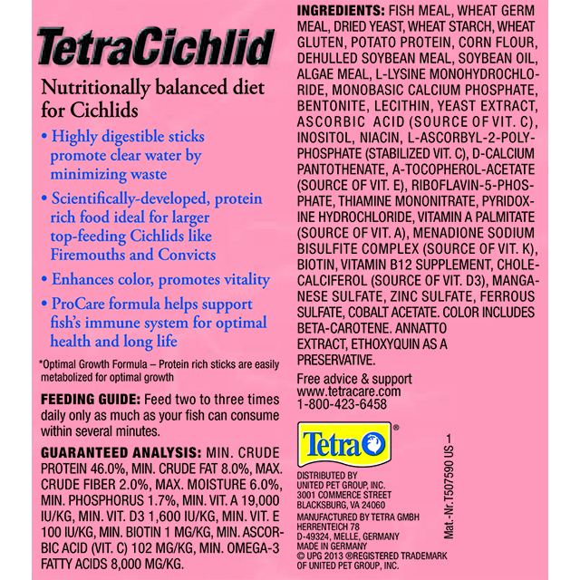 TetraCichlid™ Floating Cichlid Sticks