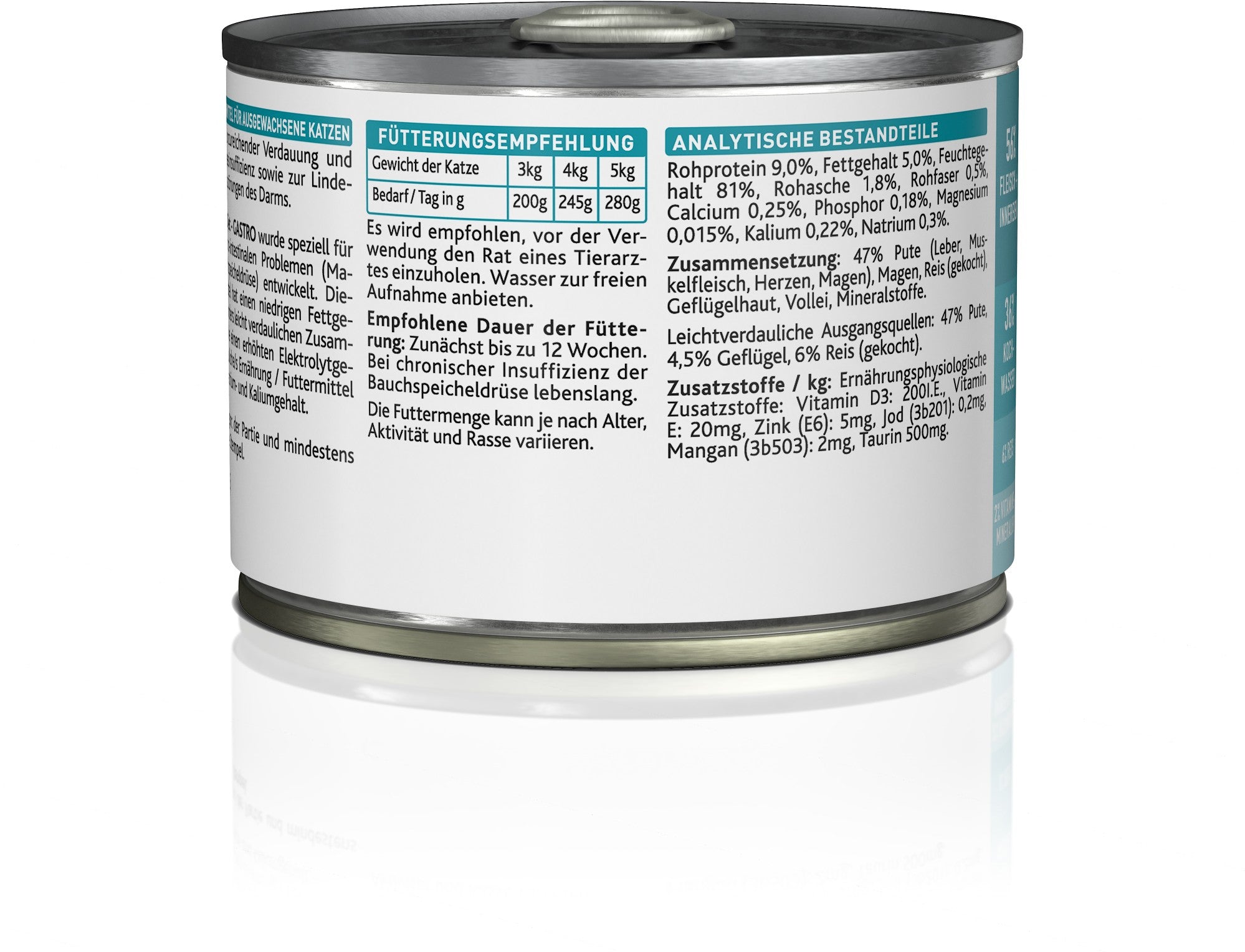 nassfutter pute dose 12 x 185g gastro
