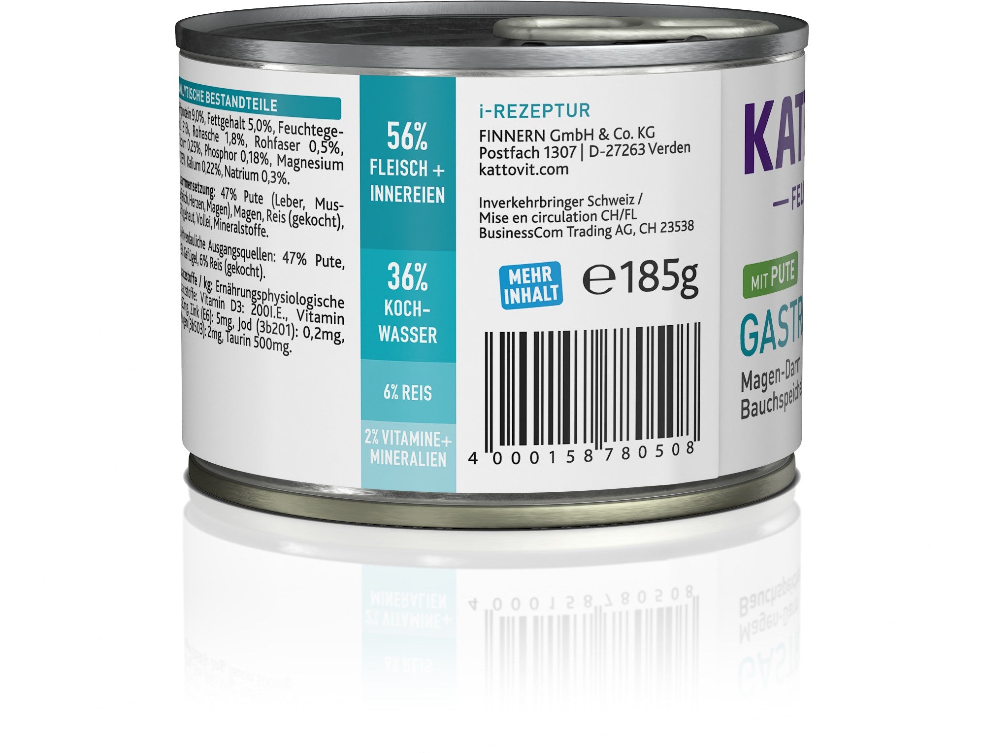 nassfutter pute dose 12 x 185g gastro