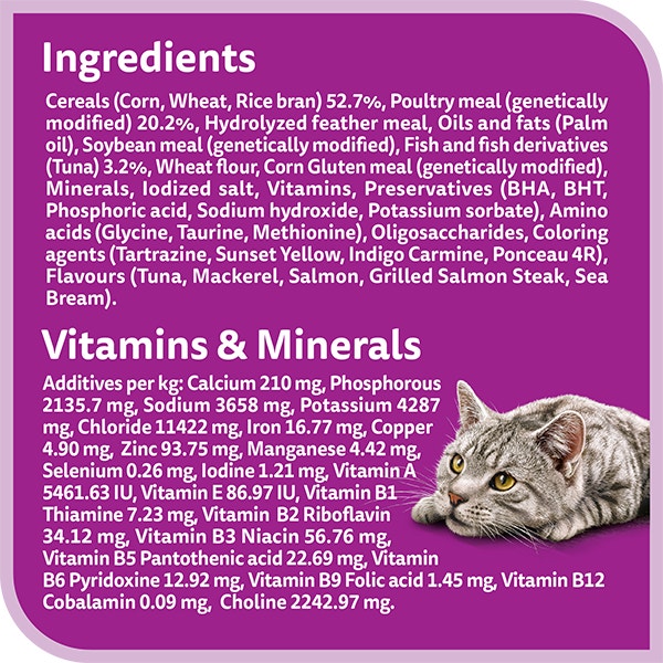 whiskas dry 1 plus years ocean fish flavour