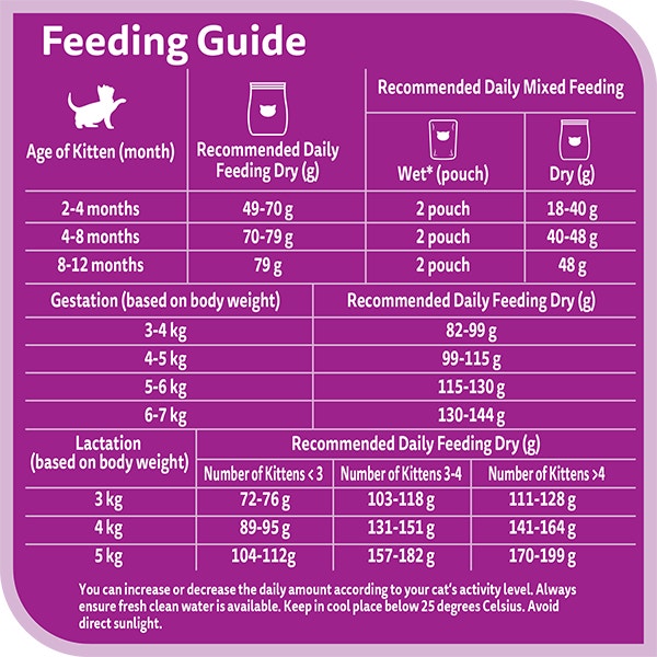 WHISKAS® Dry Junior 2-12 Months Tuna and Salmon Flavour Suitable for Mother and Kitten