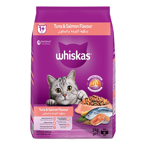 whiskas dry 1 plus years tuna and salmon flavour