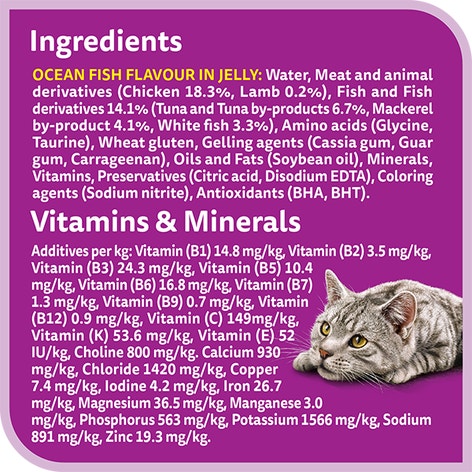 whiskas 1 plus years fishy selection in jelly multipack