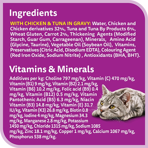whiskas tasty mix 1 plus years land and sea collection in gravy multipack