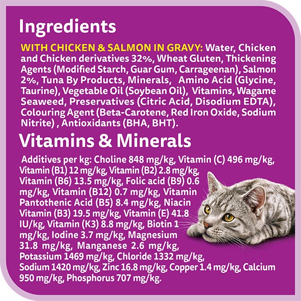 whiskas tasty mix 1 plus years land and sea collection in gravy multipack