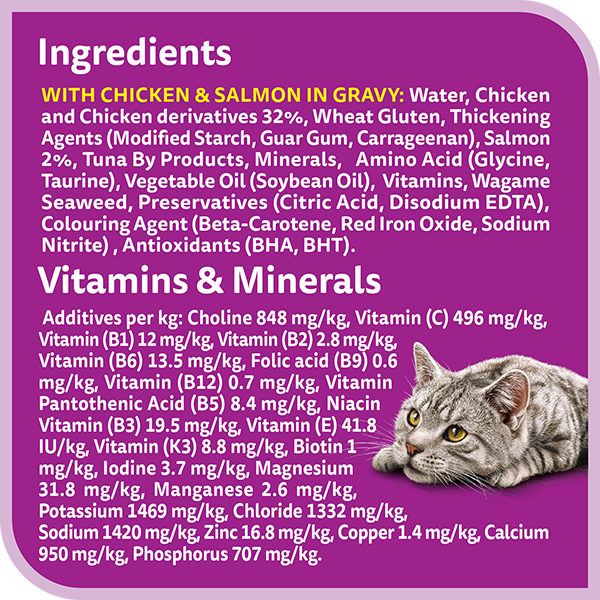 whiskas tasty mix 1 plus years land and sea collection in gravy multipack