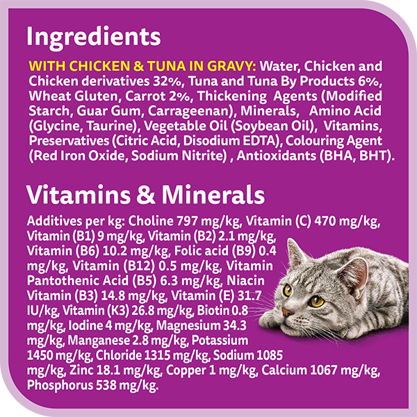 whiskas tasty mix 1 plus years land and sea collection in gravy multipack