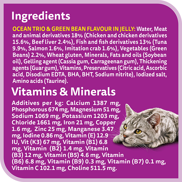 whiskas tasty mix 1 plus years mix of the sea collection in jelly multipack