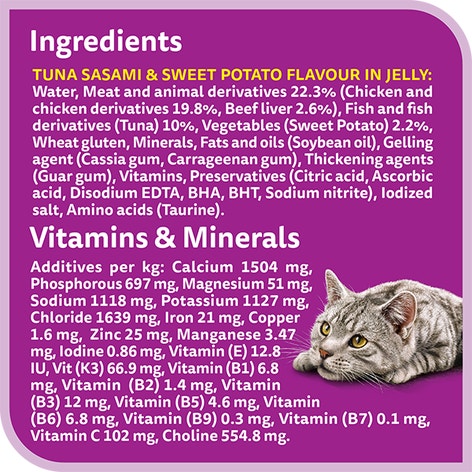 whiskas tasty mix 1 plus years mix of the tuna collection in jelly multipack