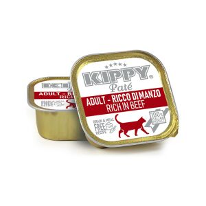 Kippy Paté rich in BEEF Adult cat Alu-cup 3,17 oz