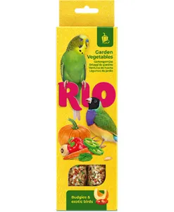 RIO Sticks for budgies and exotic birds with garden vegetables (2 х 40 g — ART. 22290)