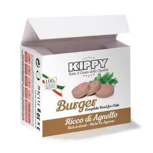 Kippy Burger rich in لحم ضأن قطط بالغة Box 3x1,76 oz
