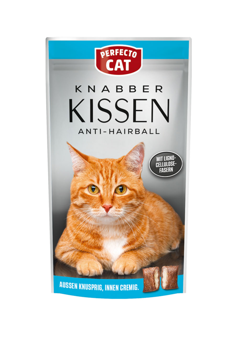 Perfecto Cat Feine Knabber Kissen Haar & Fell 50g