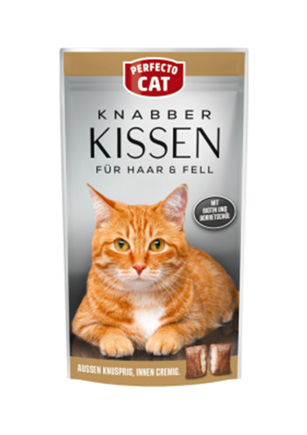 Perfecto Cat Feine Knabber Kissen mit Lachs 50 gm