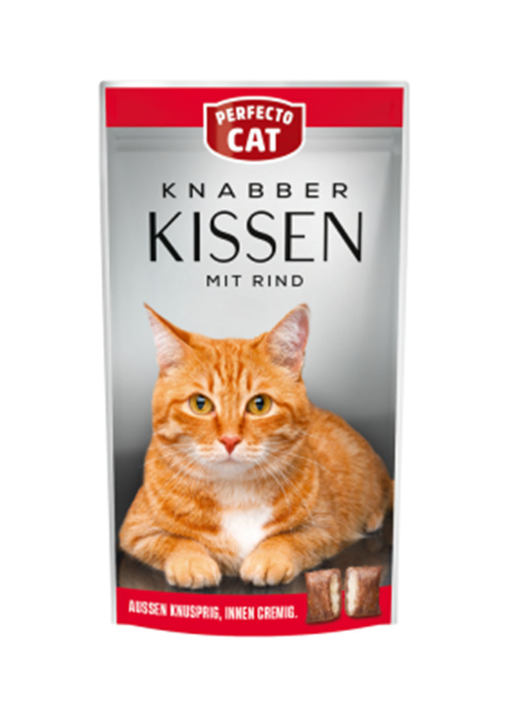 Perfecto Cat Feine Knabber Kissen mit Lachs 50 gm