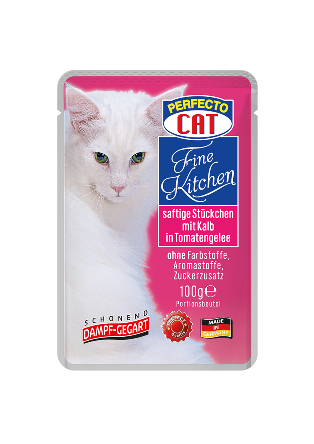 Perfecto Cat Fine Kitchen Juicy pieces with chicken in carrot sauce 100g