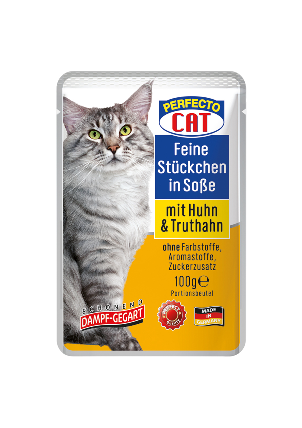 Perfecto Cat Fine Pieces in Gravy with Chicken & Turkey 100g