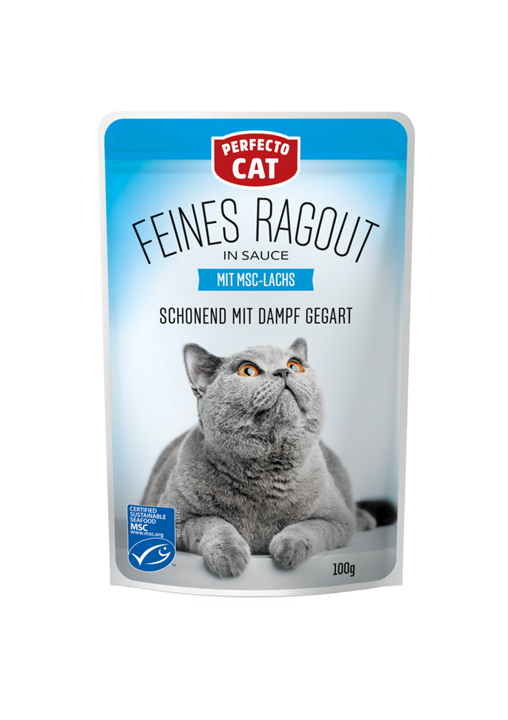 Perfecto Cat Fine ragout with salmon 100g