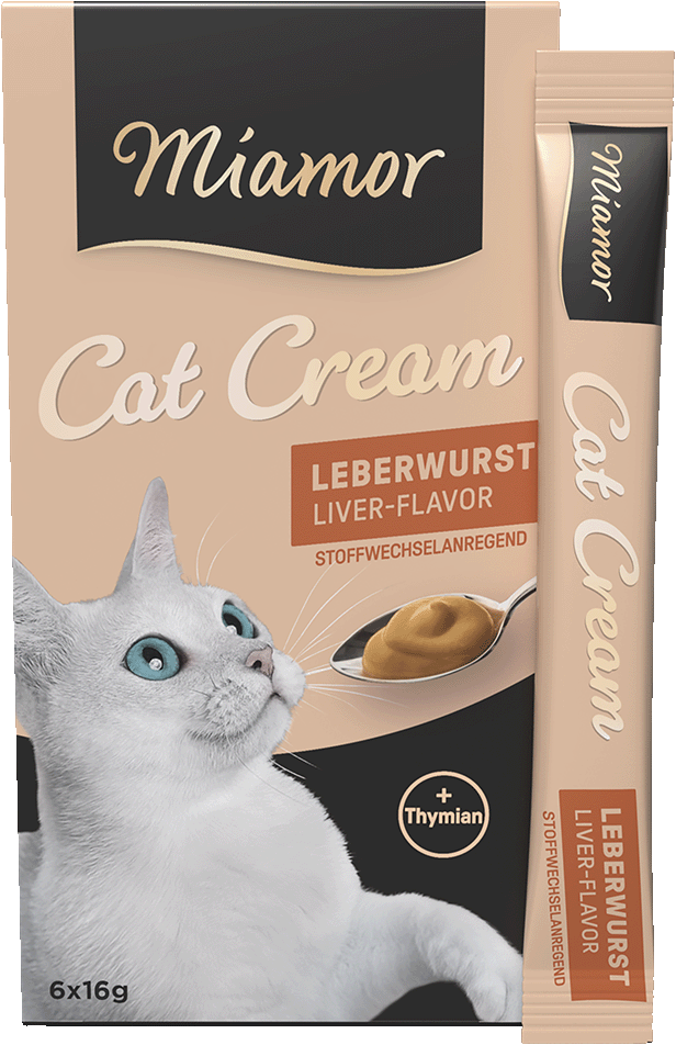 Cat Snack (Cream) - Leberwurst-Cream - Schachtel - 6x16g